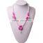 Kean BPA Free saft lovely silicone baby beaded necklace for wholesale