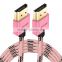 VOXLINK gift hdmi colorful cable,1m HDMI 1.4v 19 + 1 Gold Plated to HDMI 1080P 4K cable Male to male