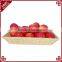 Customize rattan hand woven market baskets for supermarket fruit display