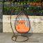 Lovely Pink Rattan Outdoor Wicker Patio Swing Chair Set