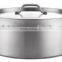 Family Restaurant Hotell Usage Shot Body Stainless Steel Sauce Pan with Lid