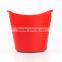 Multifunctional 2 color Cheap Plastic Double Handle Bucket for beer or Sundries storage