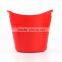 Multifunctional 2 color Cheap Plastic Double Handle Bucket for beer or Sundries storage