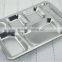 SS18/8 Stainless Steel Fast Food Tray/Mess Tray/Snack Tray,Winolaz