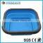 2016 White Collar required silicone lunch box, foldable silicone box, lunch case