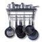 2017 Wholesale Hot Selling Hanging Pot Rack, Metal Wall Mounted Pot Lid Rack