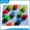 Wholesale lovely 2 inches TPR light up small hairy ball toy for children and capsule