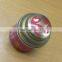 Round Christmas Tea Tin with Dome Lid