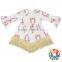 Casual White Long Sleeve Lace Unicorn Girls Frock Patterns 2 Year Old Girl Dress