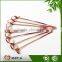 Disposable knotted bamboo fruit skewers