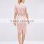 women's Lace Crop Top Midi Pencil Dress
