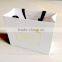 Custom Luxury Clothing packaging Paper shopping bag with ribbon handle