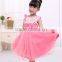MGOO Stock Wholesale Girl Pink Pageant Dress Princess Party Children Girl 10 Years Dress 58
