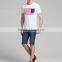 Wholesale American Flag Men's Short Sleeve T Shirt High Quality White 100% Cotton O neck T shirts USA Flag Tee