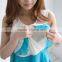 Rainbow Sleeveless Chiffon Maternity Tops Pleated Hide Breastfeeding Opening Nursing Clothes