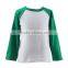 2016 Wholesale Cotton Causal Girls Boutique Shirts Children Boy Kids Raglan Shirts
