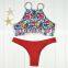 Polyester Bikini different size for choice & padded blue girls swimwear 59377