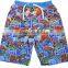 Kids Funny Boutique Clothing with Cartton Super Hero Printing on Boys Super Hero Swimming Shorts