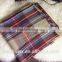 2014 winter hot sale camel plaid scarf