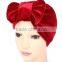 India Arabian Muslim headscarf ladies thin velvet activities bow bow fast selling