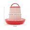 Best Promotion Red+White 6kg Chicken Chicks Hen Feeder And 6 Liter Poultry Drinker Waterer Plastic