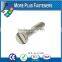 Made in Taiwan Micro Slotted Nickel Plated Brass Stainless Steel Head Slotted Machine Screw