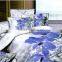 Luxury 100% Polyester 3D Reactive Printed home bedding set