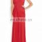 2016 Fashion women one-shoulder elegant long chiffon evening gown dress