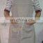 printing 100% linen chef vintage apron with pocket in natural color full/bib style for promotion/sale/cafe/chef