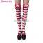 Korean Style Fashion Stripe Long High Tight Stcokings For Women