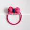 cute kids hot pink star ponytail hair band elastic