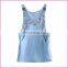 elegant appliqueds colorful stones vest dress with 2 pockets