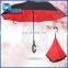 upside down double layer car umbrella automatic