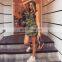 New Sexy Women Sleeveless Hooded Sweater Army Military Camouflage Dress