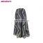 Plisse Chiffon Zigzag Print Crepe Skirt Pleated Skirt Guangzhou