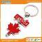 High quality hot sales souvenir gifts Canadian Flag Keychain