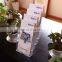 4 Tier Acrylic Brochures Menu Magazine Holder For Wall Mounted orTabletop