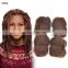 4pcs/lot tight Afro Kinky Bulk Hair 100% Human Hair For DreadLocks,Twist Braids Brown Color
