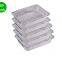 100 Pack Rectangular Aluminum Pans for Baking, Roasting, Broiling, Aluminum Pans with Plastic Transparent Lids, Deep Steam Table Pans (700 ML)