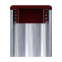 Square plastic pipe end cap plug for tubing fence post and furniture chair glides