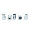 Open end countersunk head wrought iron blind rivet