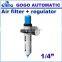 GOGO ATC High quality Pneumatic air filter pressure regulator 1/4 inch MINI type with pressure gauge