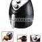 Air fryer capacity 2.6L Non-stick coating food basketand food pan 80-200 Temperature setting accessible handle for easy carry