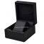 Black Luxury Leather Watch Strap Gift Packaging Box Watch Box With Custom Logo