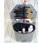 Large cosmetic  makeup brush bag felt organizer holder grey