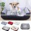 Soft & Comfortable Cuddler Dog Bed Reversible Removable Washable Pet Sofa Bone Pattern Dog Bed