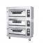 Wholesale Prices Restaurant 3 Deck 9 Trays Gas Deck Oven Baking Machine Commercial Bakery Oven