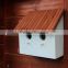 Different colors accept customized wooden bird nest, sparrows bird house
