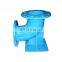 ISO2531 ductile iron pipe fittings 90 deg DN80 double flanged duckfoot elbow