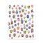 JOYFUL 480-495 wholesale Chinese style Opera face 3d adhesive decals nail stickers